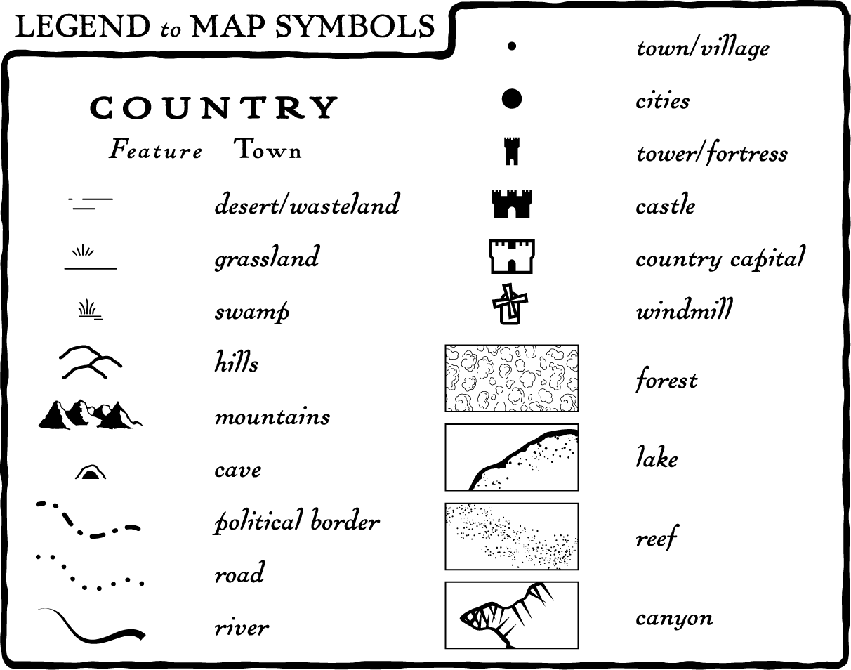 Map Key Legend Symbols Image