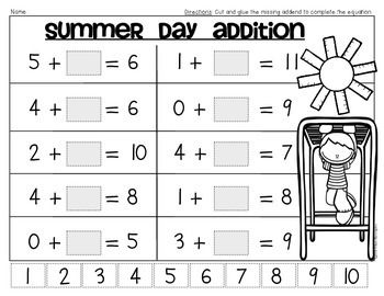 Printable First Grade Math Packet Image