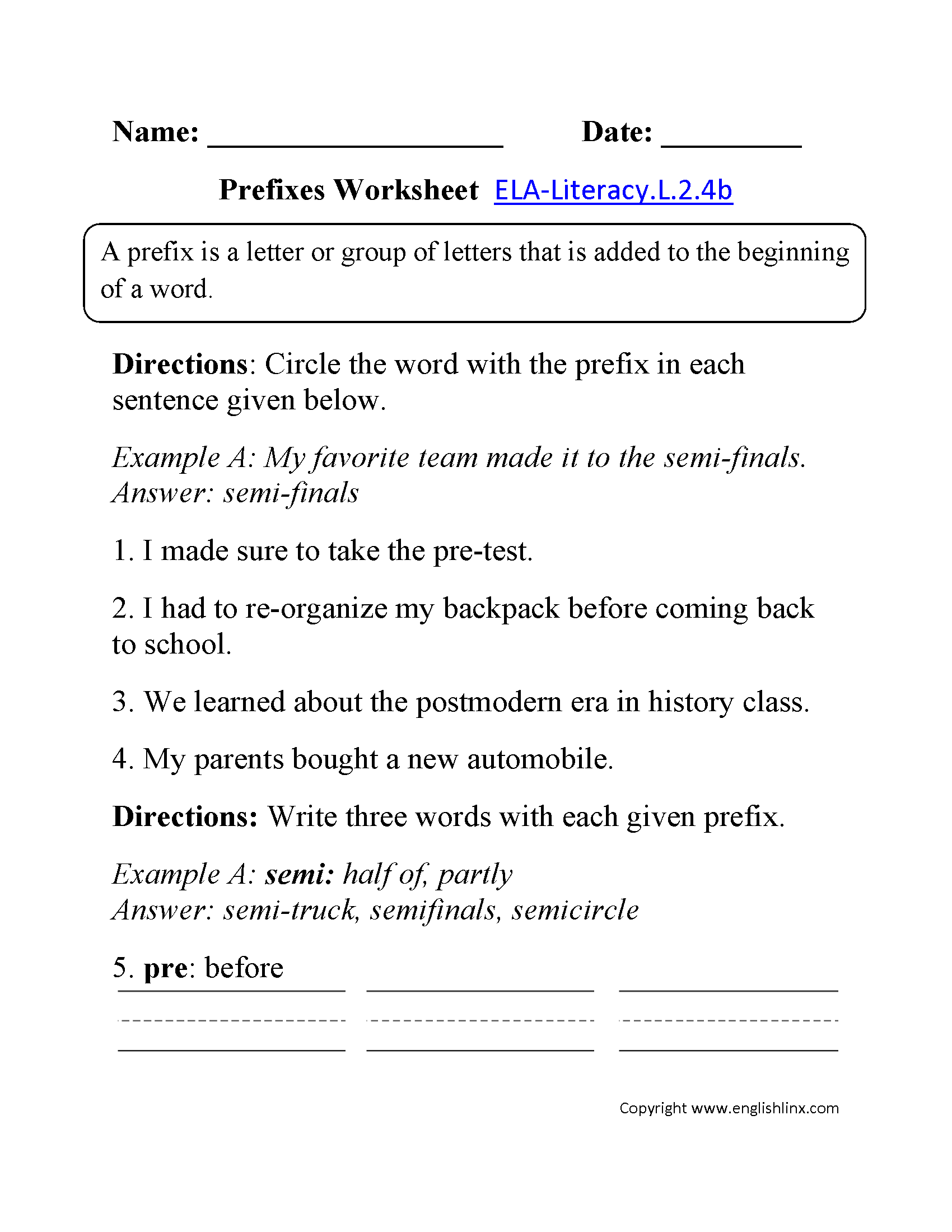 Reflexive Pronouns 2nd Grade Worksheets Image