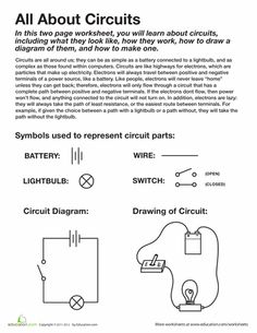 Simple Circuit Worksheets 4th Grade Image