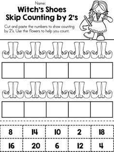 Skip Counting by 2s Kindergarten Worksheets Image