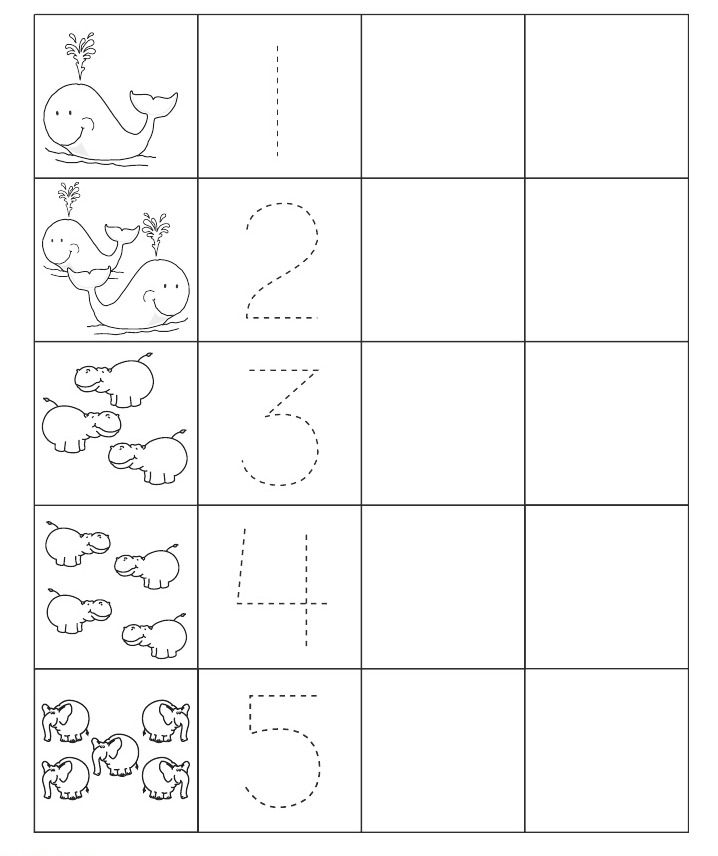 13 Best Images of Writing Numbers 1 5 Worksheets