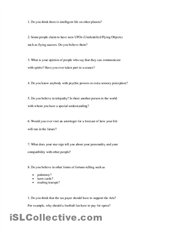 Adult ESL Conversation Activities