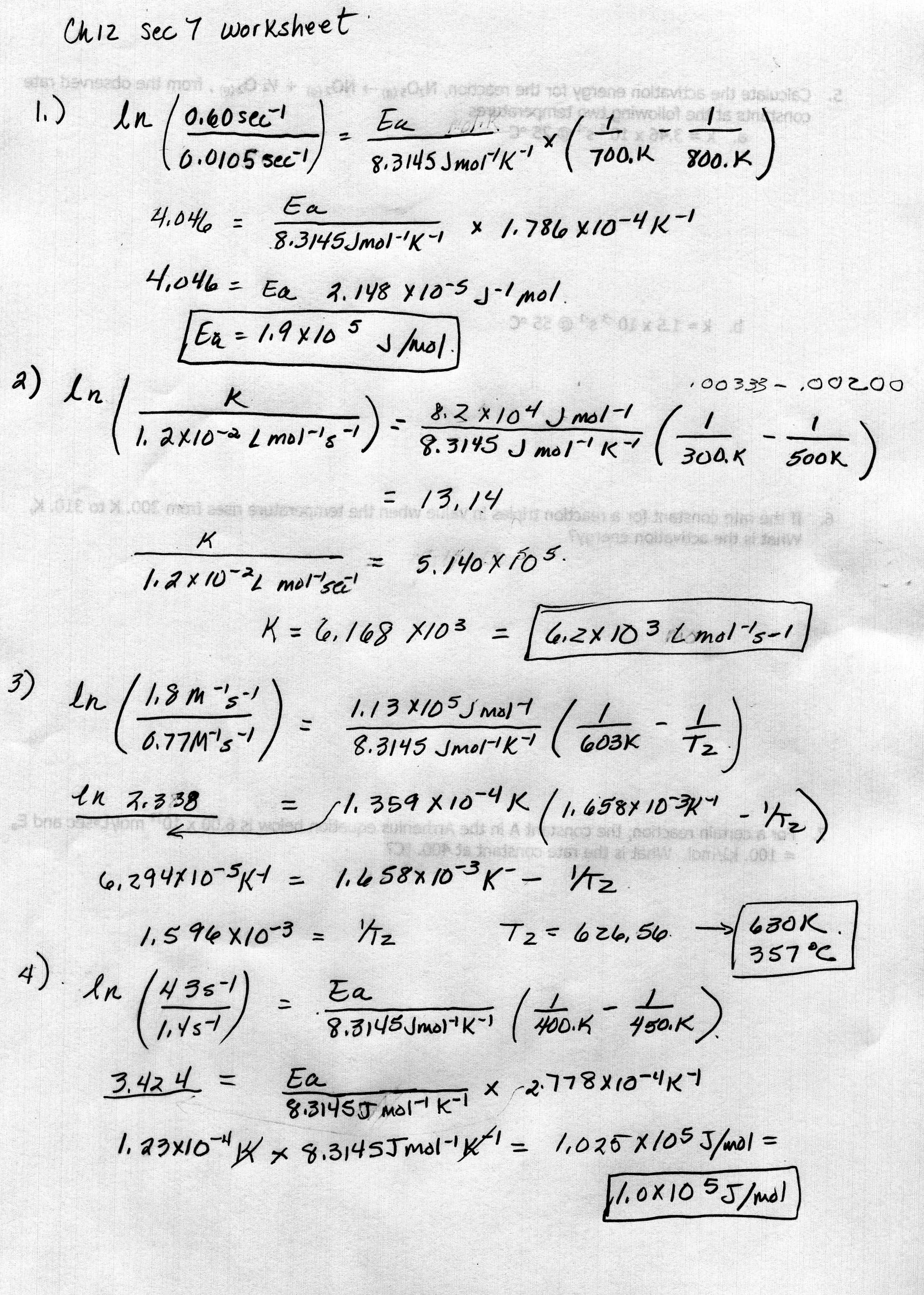 Balancing Chemical Equations Worksheet 1 Answers Image