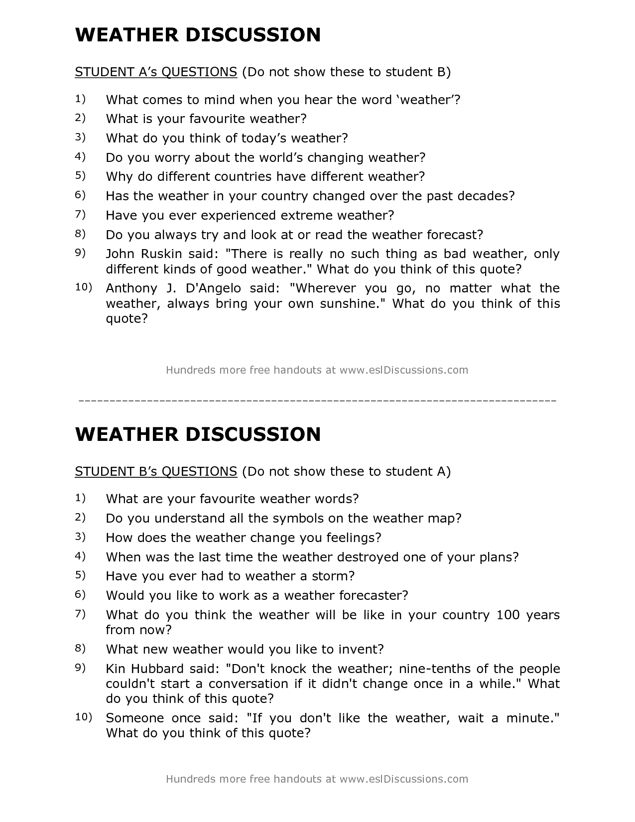 ESL Conversation Lessons