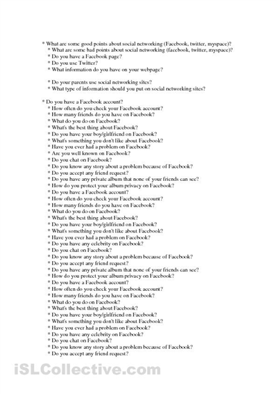 ESL Conversation Questions