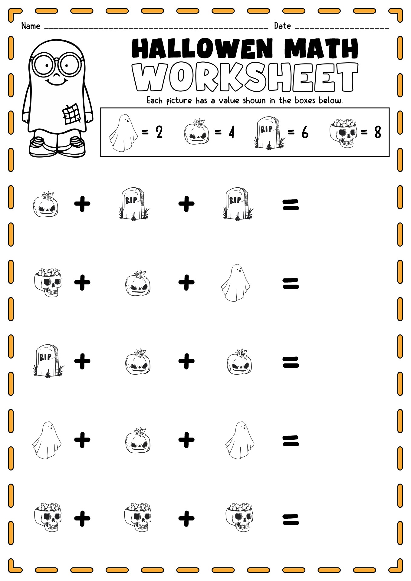 11 Pumpkin Math Worksheets Addition Worksheeto