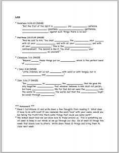 Free Printable Bible Study Worksheets