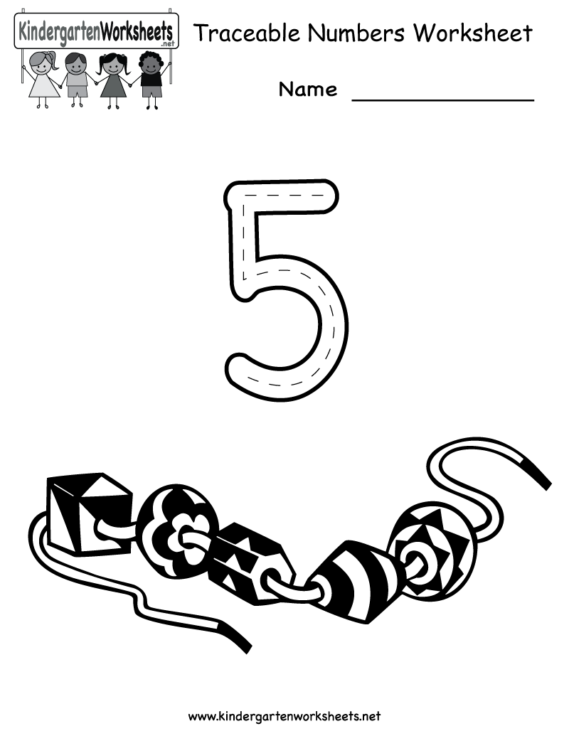 Free Traceable Number Worksheets Image