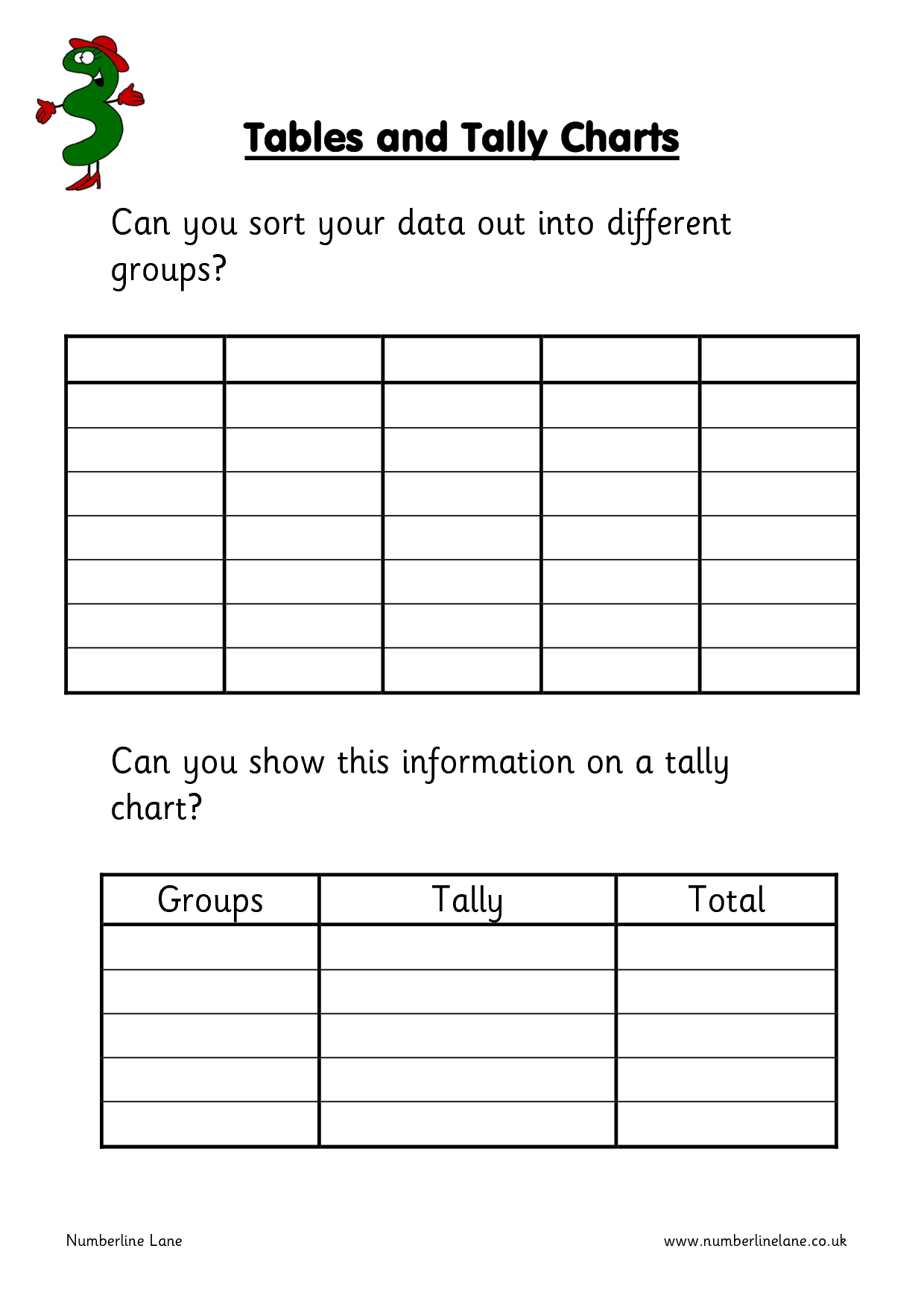Frequency Tally Chart and Table Image