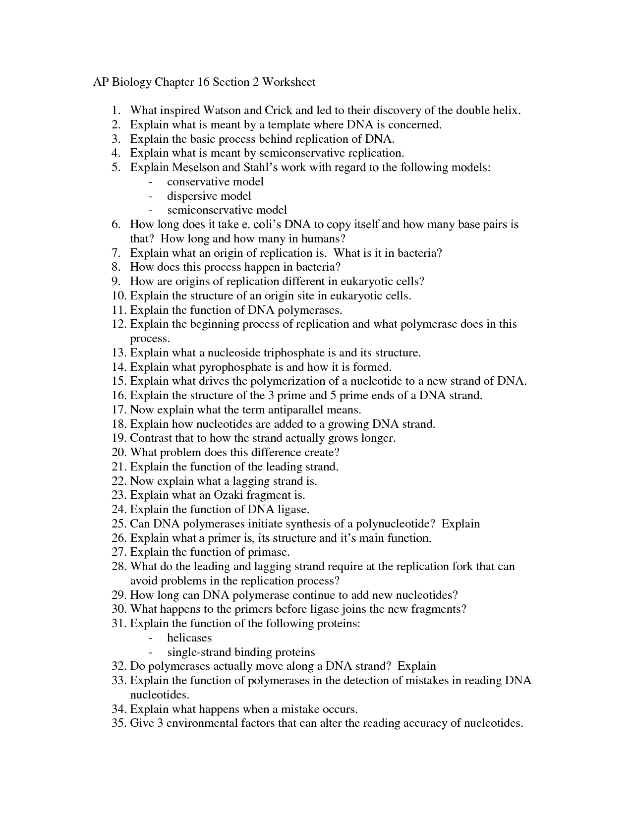 Pearson Education Biology Worksheet Answers Image