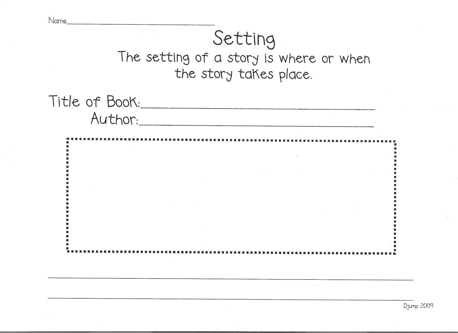 Reading Response Worksheet Kindergarten Image