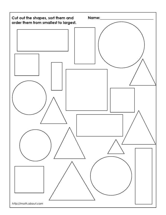 Shapes Worksheets 1st Grade