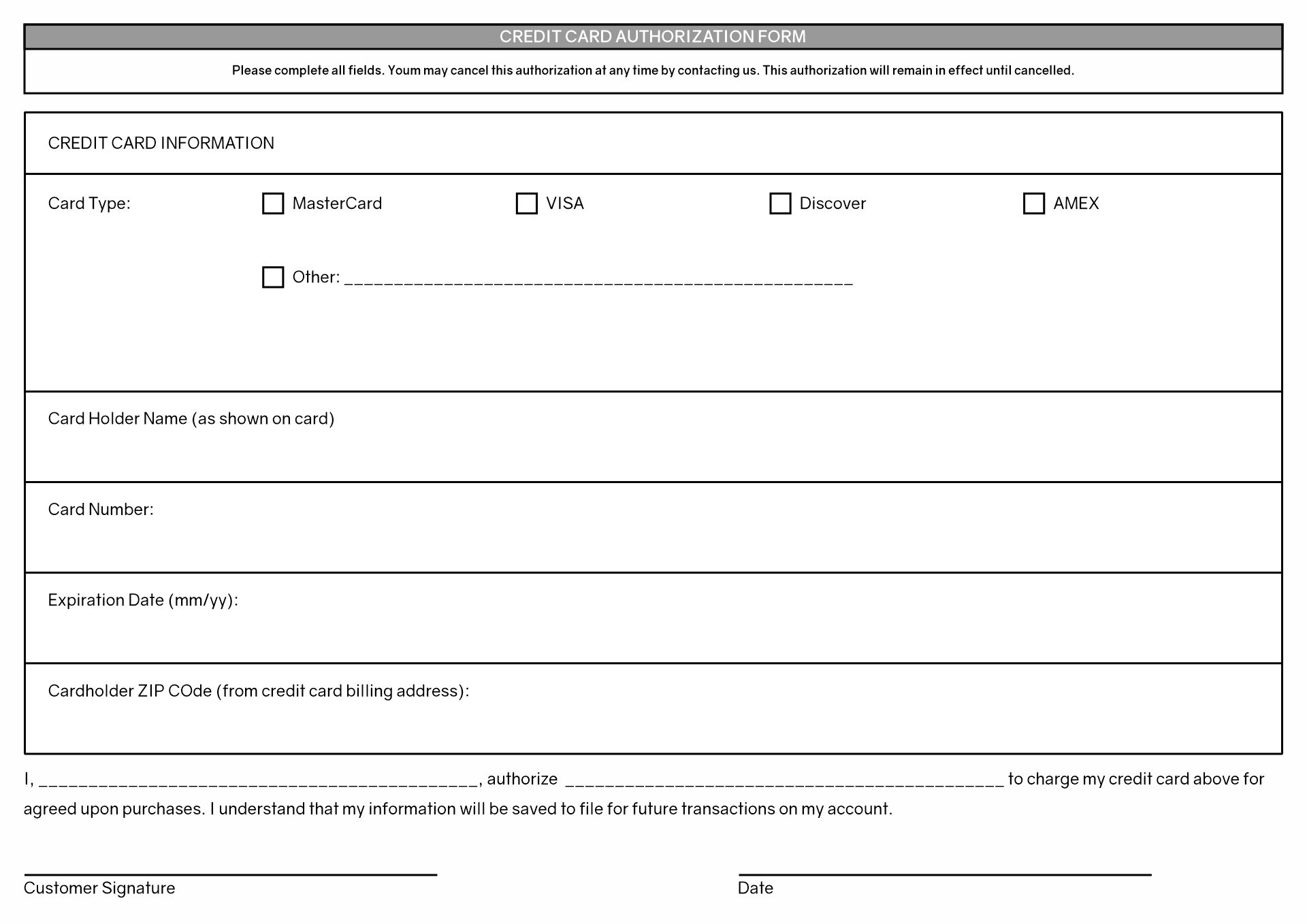Chargeback Form Template Image
