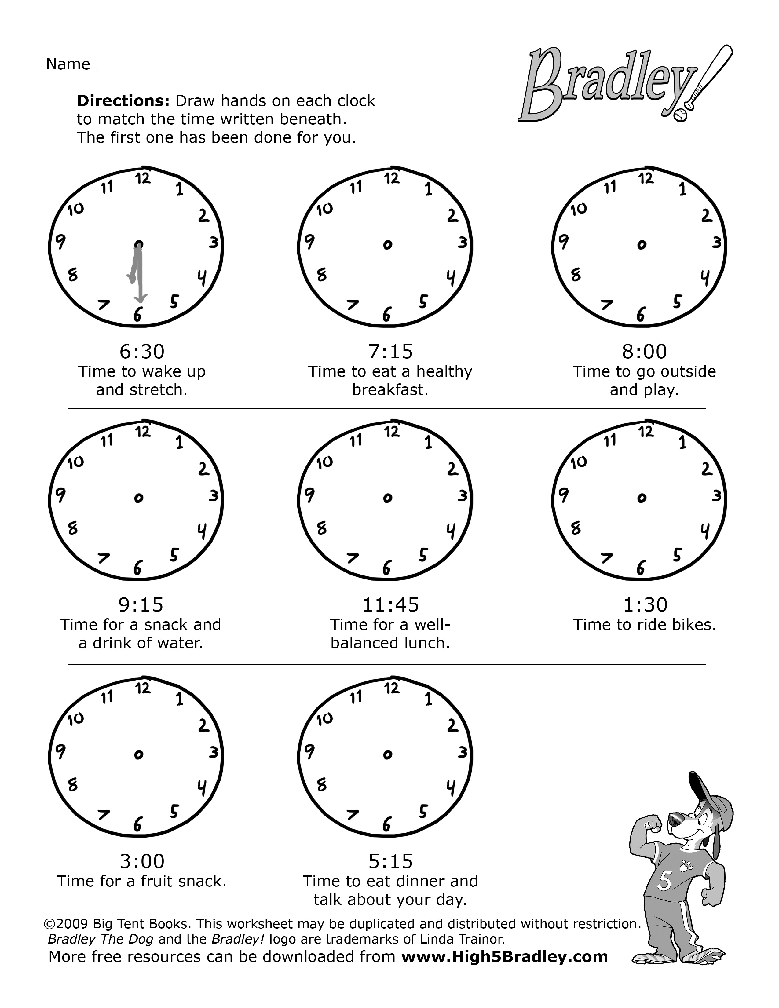 12 Best Images of Flower Clock Worksheet - Preschool Clock ...