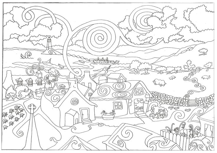 Free Intricate Coloring Pages for Adults Image