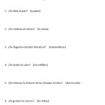 Free Printable Spanish Verb Worksheets Image