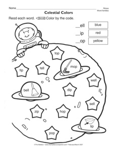 Kindergarten OT Word Family Worksheets Image