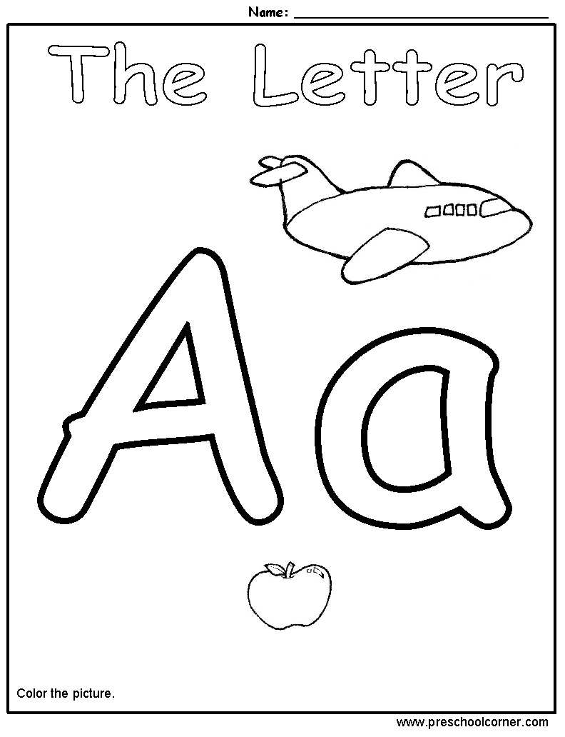 Preschool Letter Worksheets Image