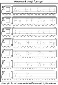 Printable Capital Letter Tracing Worksheets Image