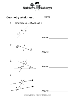 10th Grade Geometry Angle Worksheets Image