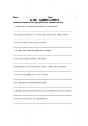 Capital Letter Worksheets Image