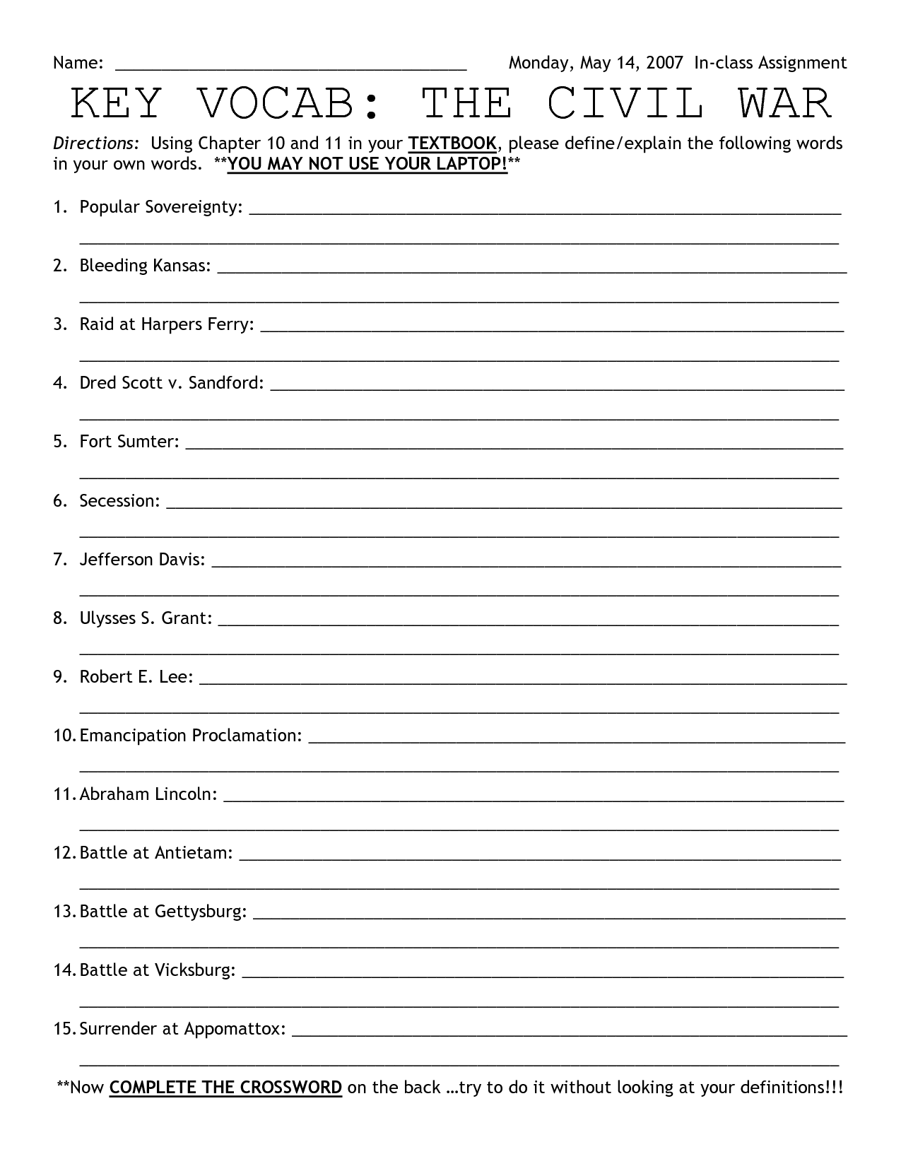 14 English Civil War Worksheet Worksheeto