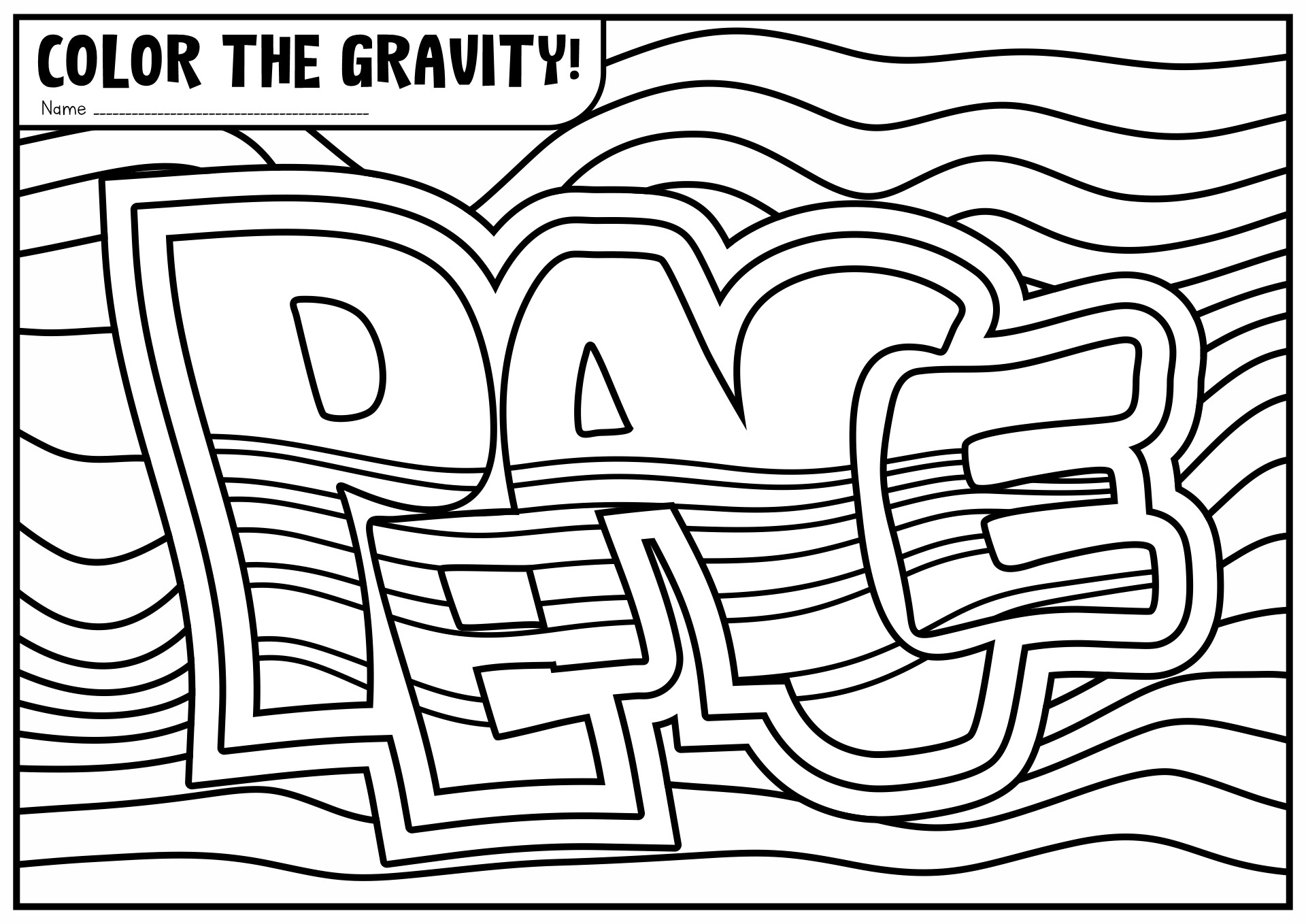 Cool Graffiti Coloring Pages
