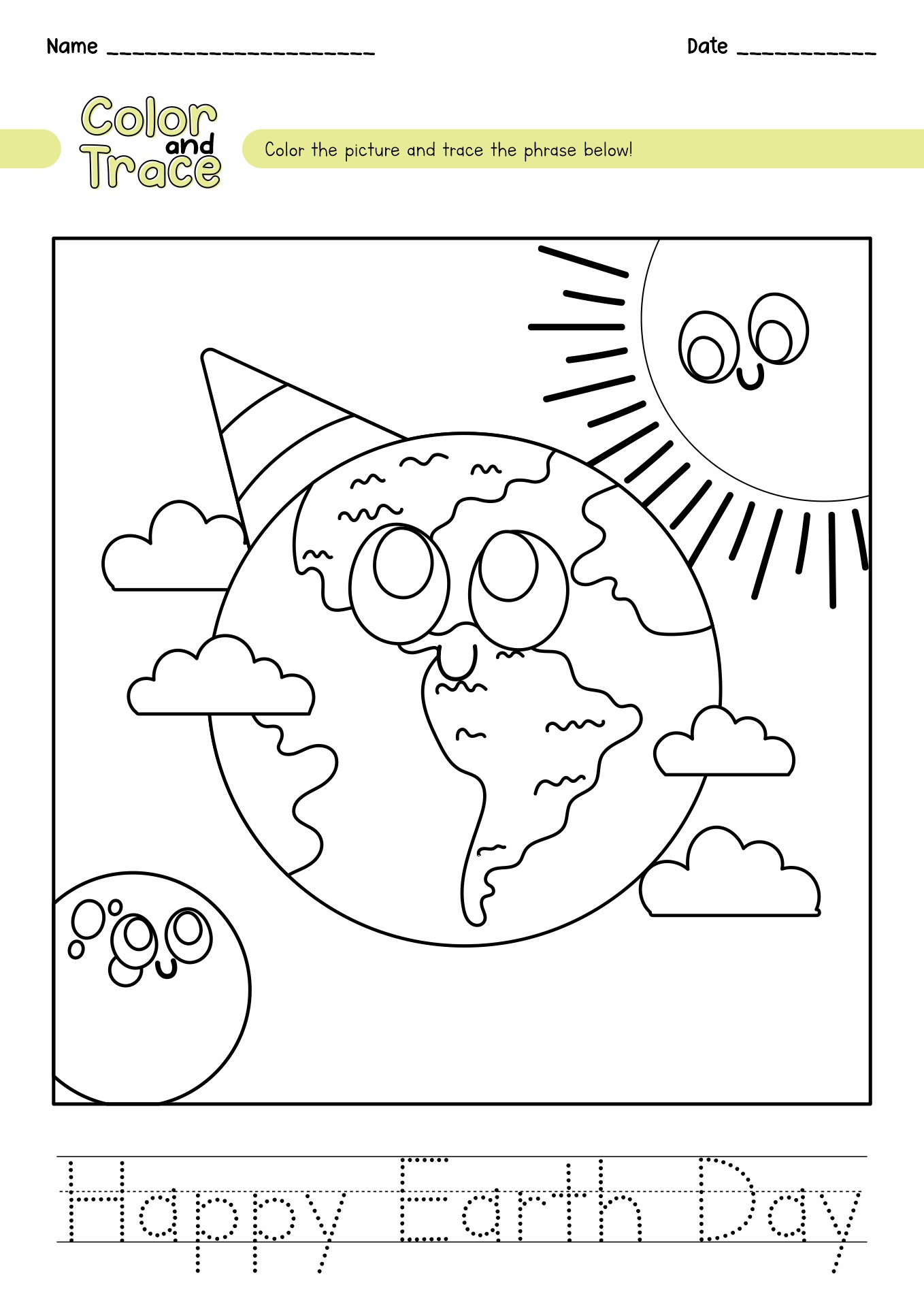 Earth Day Preschool Worksheets
