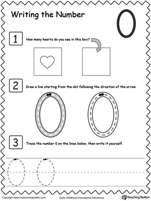 Kindergarten Count and Write Numbers Image