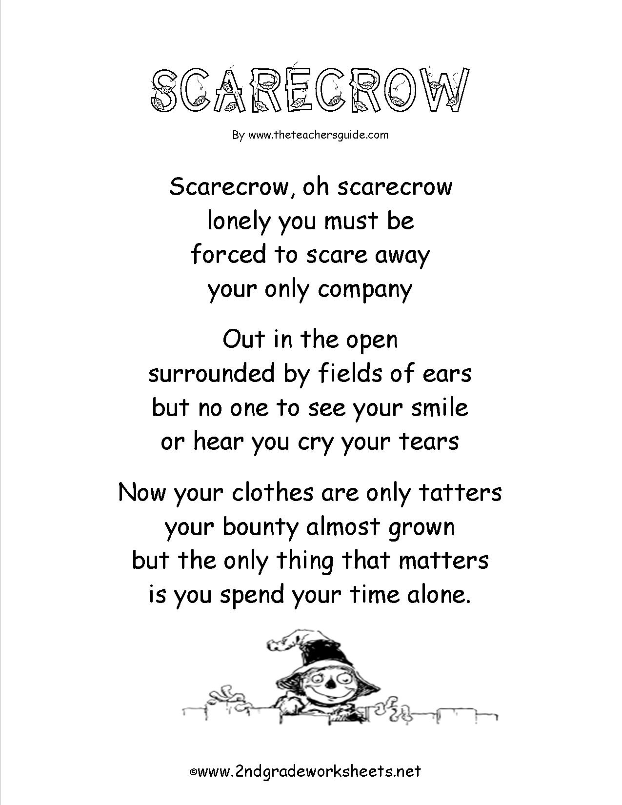Poem Worksheets Grade 2 Image