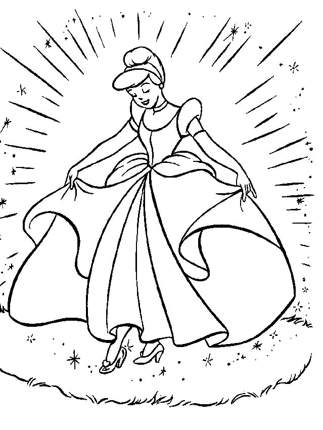 Princess Coloring Pages to Color and Print Out Image