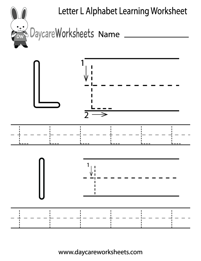 Printable Letter L Worksheets Image