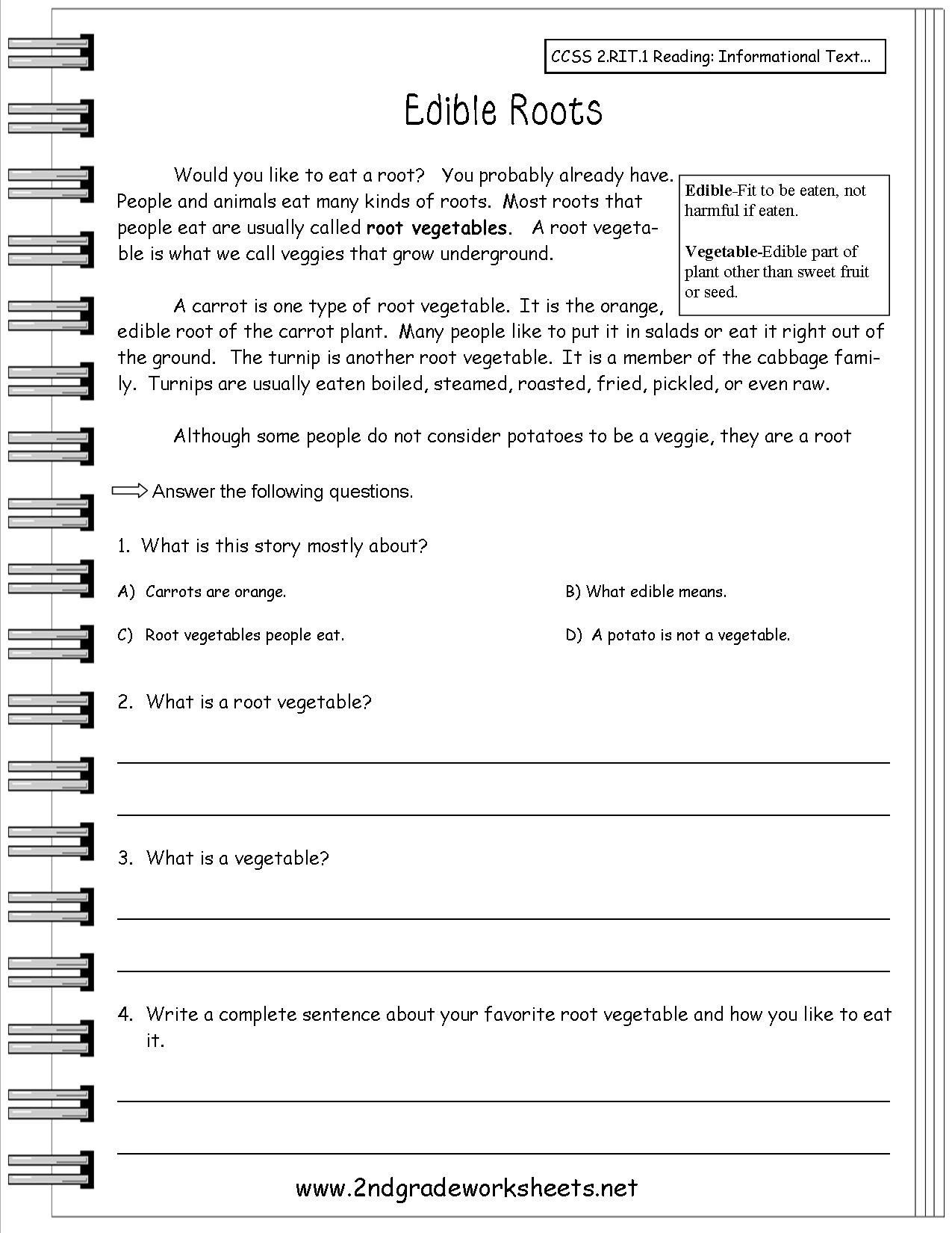 Reading Informational Text Worksheets 3rd Grade Image