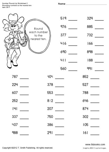 Rounding Numbers Worksheets Image