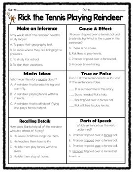 Winter Reading Comprehension Worksheets Image