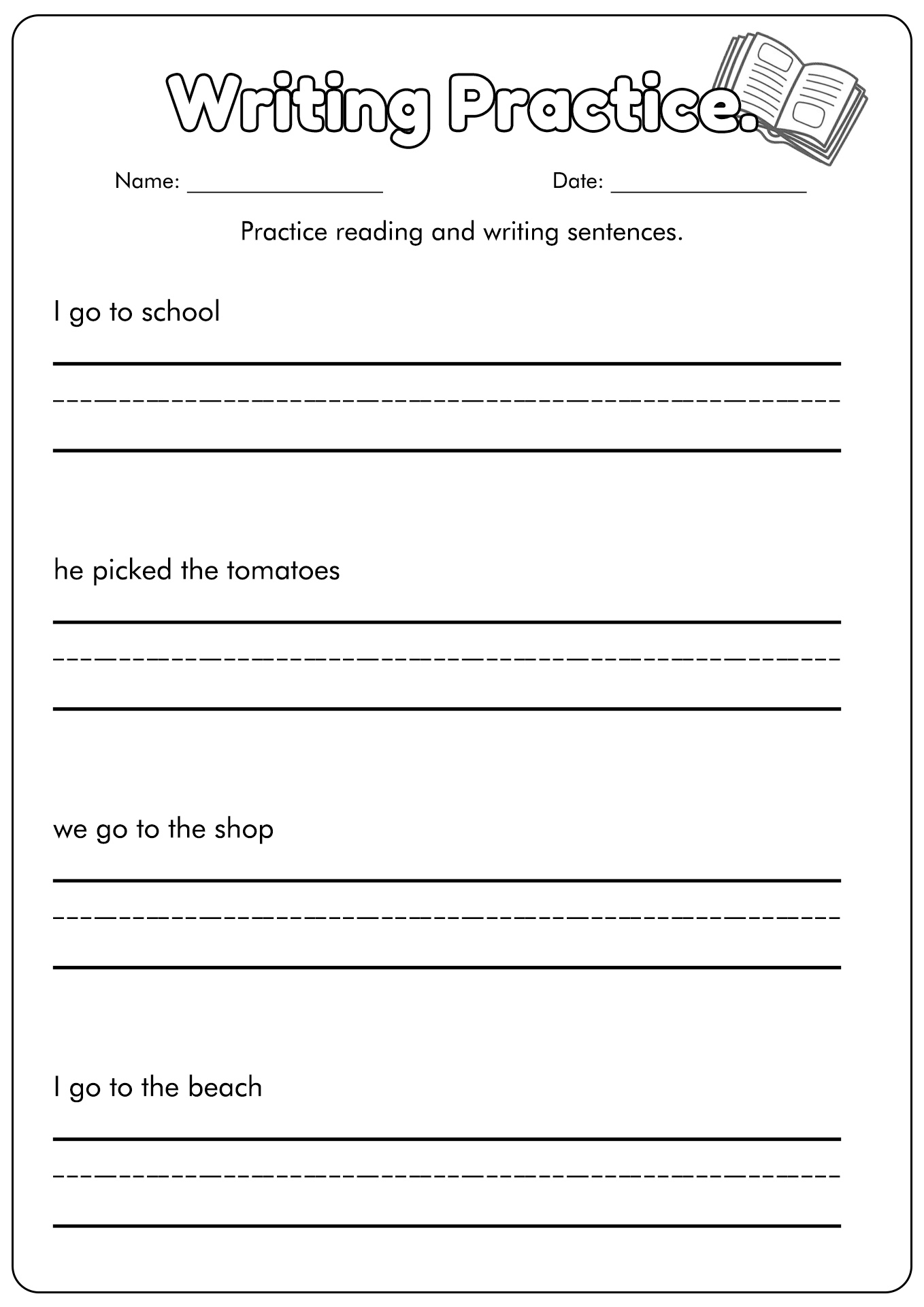 Make A Sentence Worksheets 829
