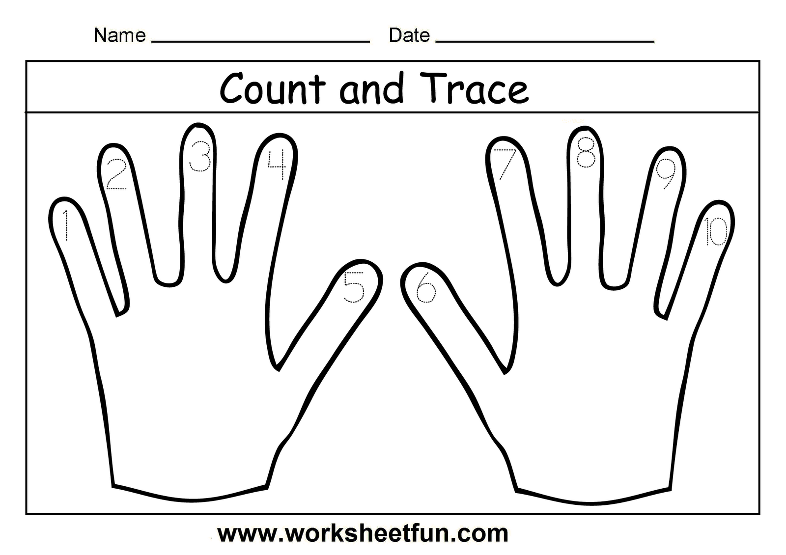 10 Number Tracing Worksheets Preschool Image