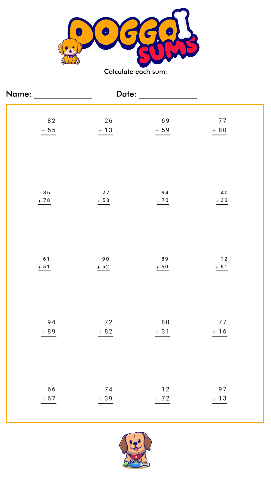 2-Digit Addition with Regrouping Image