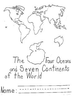 7 Continents Worksheet Kindergarten Image