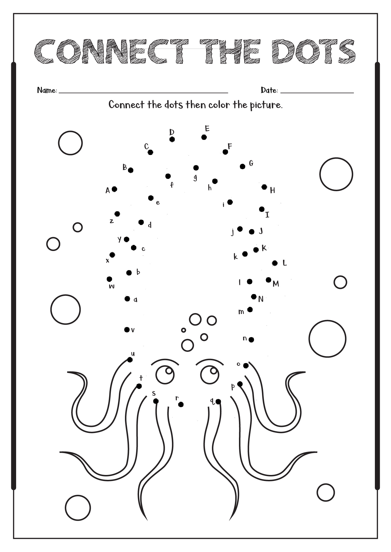 ABC Connect Dots Worksheets Image