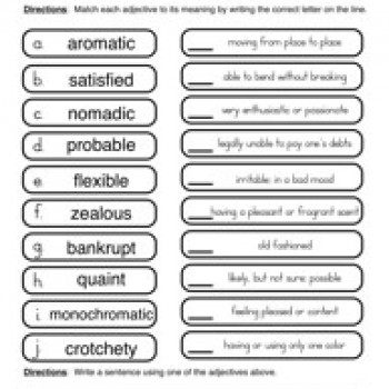 Adjectives Worksheet Grade 2 Image
