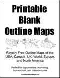 Free Blank Printable United States Map Image