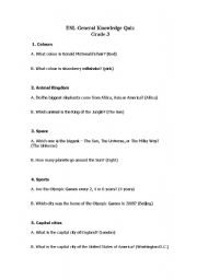 General Knowledge Questions