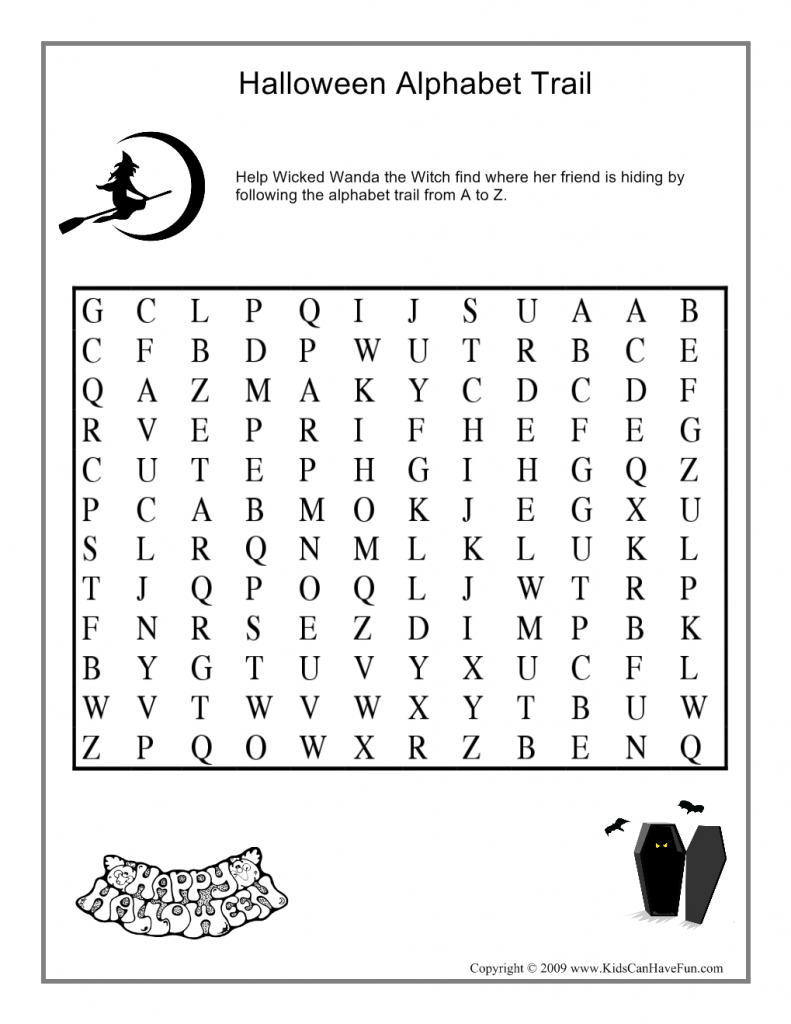 Halloween Alphabet Worksheets Image