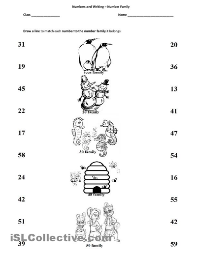 Kindergarten Number Worksheets 1 20 Image