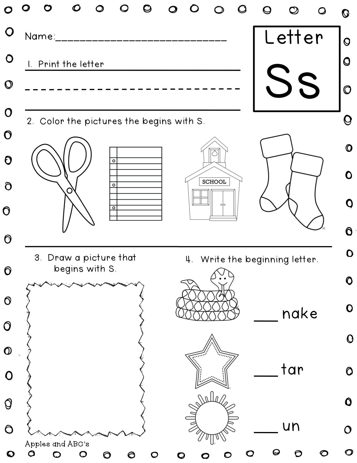 Letter Sounds Worksheets Printables