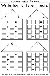 Printable Fact Family Worksheets Image