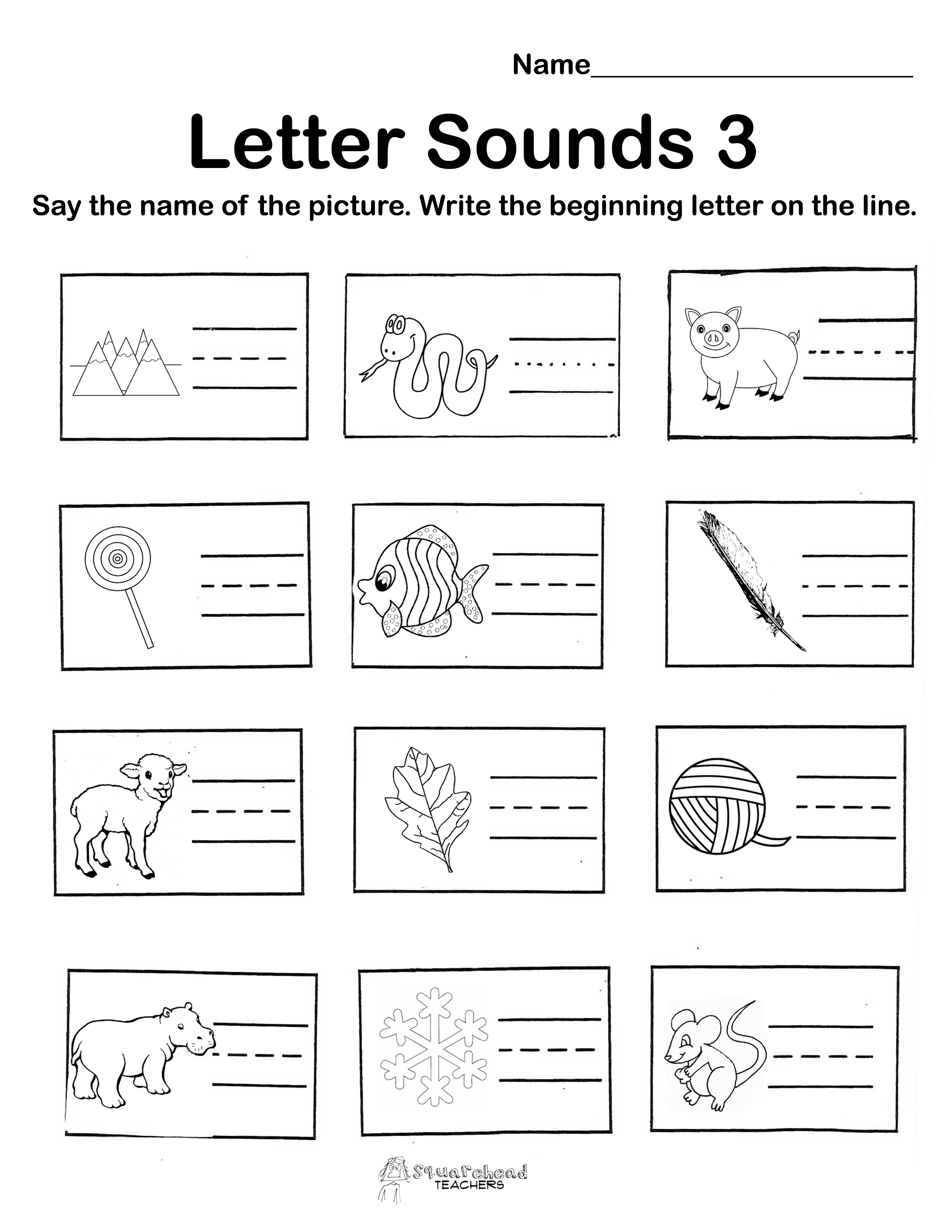 Printable Letter I Sound Worksheets