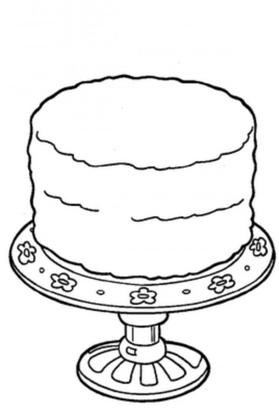 Decorate Birthday Cakes Coloring Page